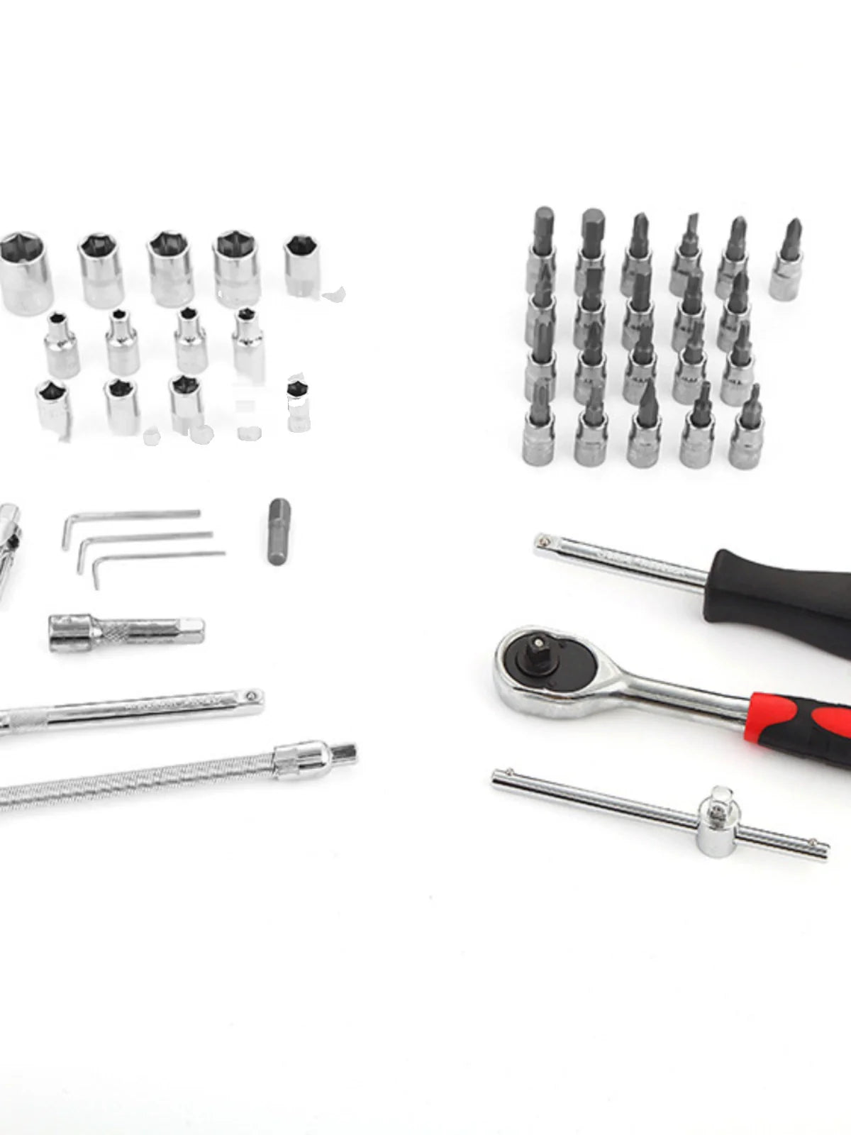 Automobile Maintenance & Repair Tools 46 Pieces Suit Fast Ratchet Wrench Size Fly Sleeve Combination Hardware Toolbox Sets