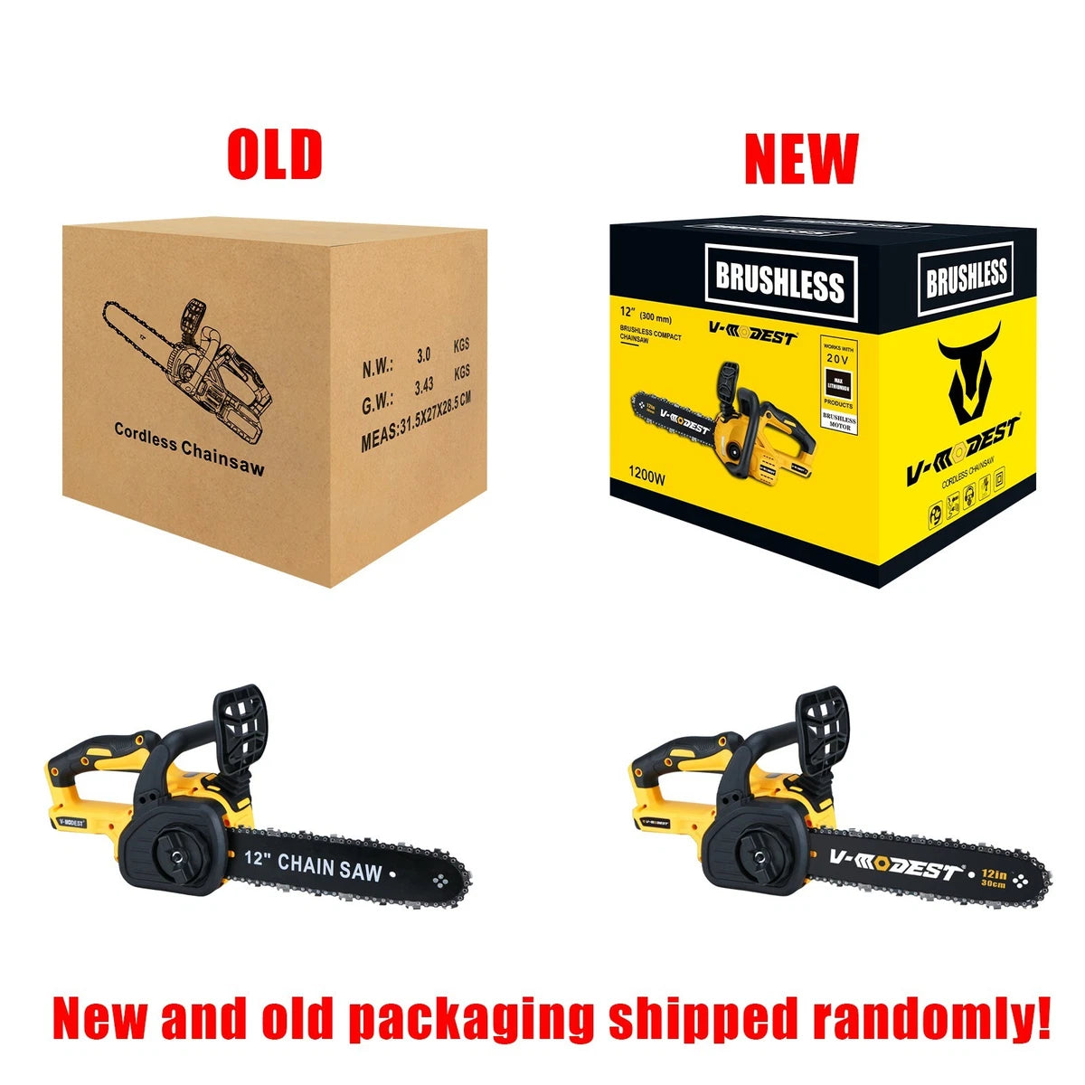 For Dewalt 20Volt Max Brushless 12-Inch Top Handheld Cordless Chainsaw w/2 chain