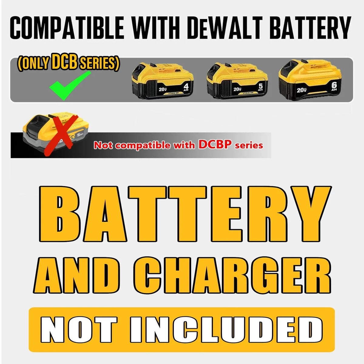 For Dewalt 20Volt Max Brushless 12-Inch Top Handheld Cordless Chainsaw w/2 chain