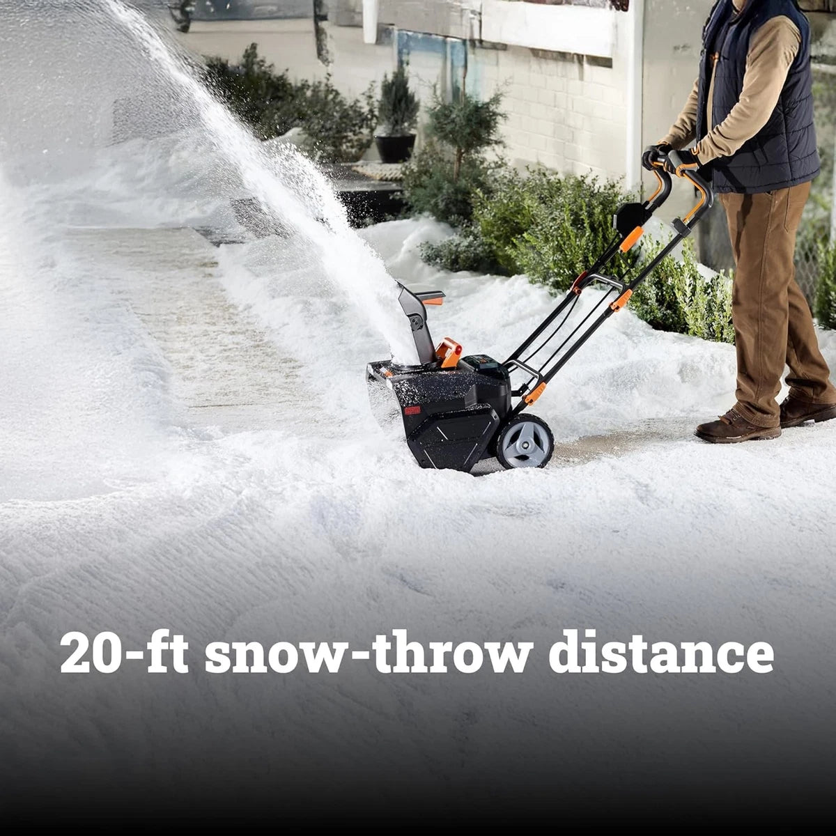 WG471 WORX 40V Power Share 20" Cordless Snow Blower with Brushless Motor