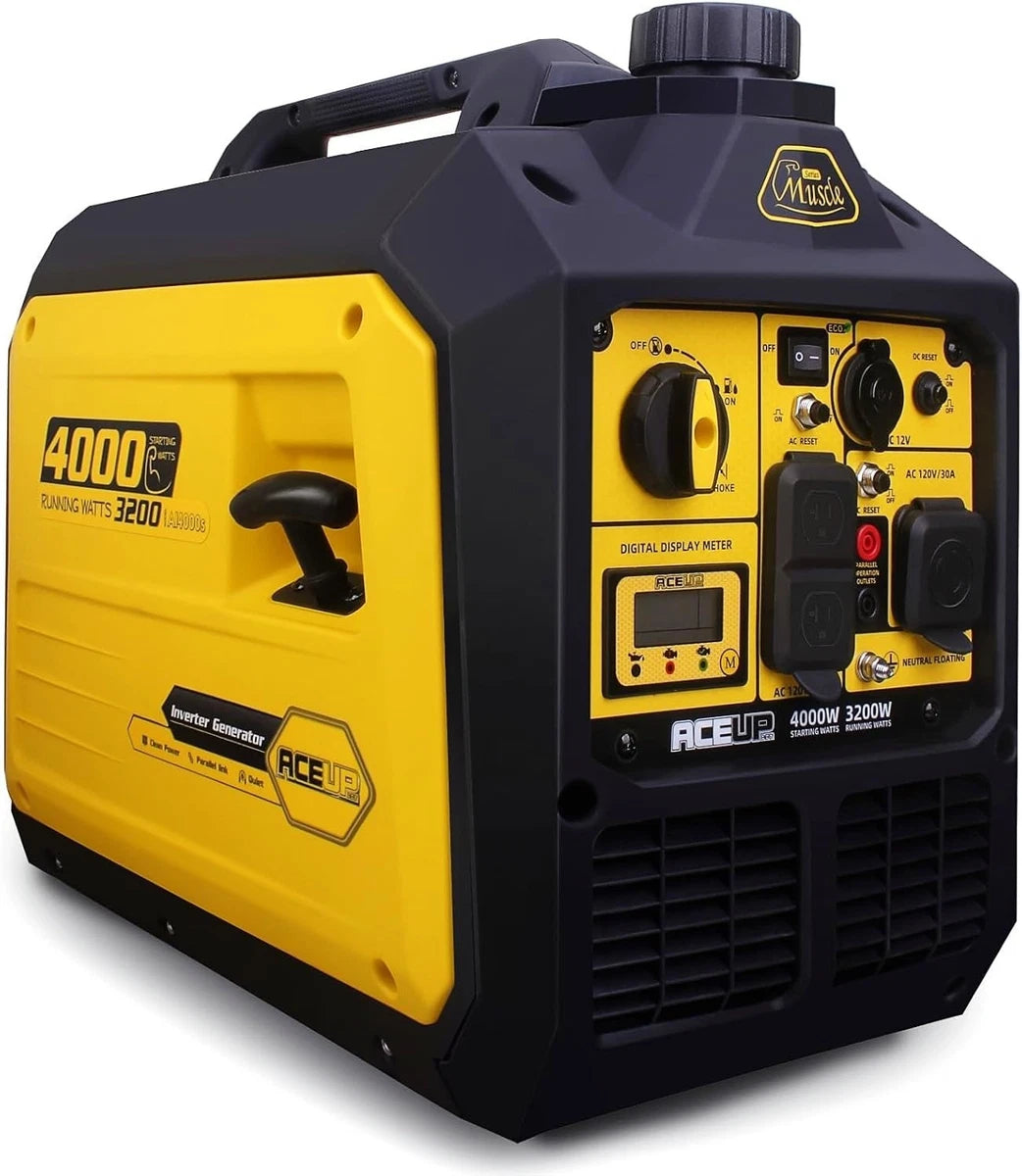 4000W Quiet Inverter Generator, RV-Ready EPA Compliant Portable, Aceup Energy